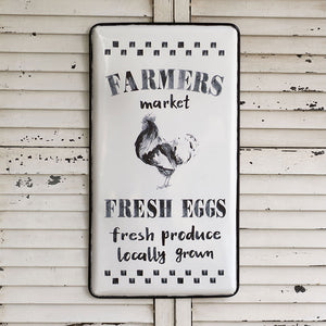 Farmers Market Metal Sign