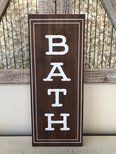 Bath Wood Wall Decor