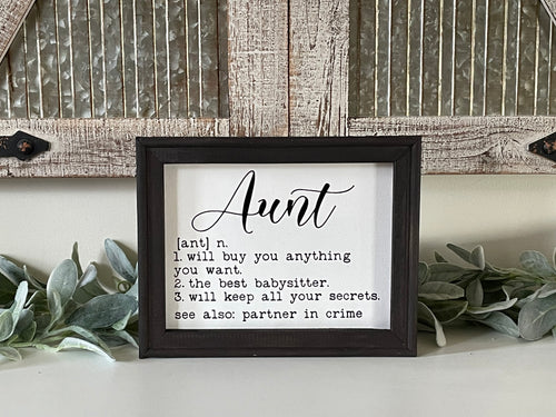 Aunt Wall Decor