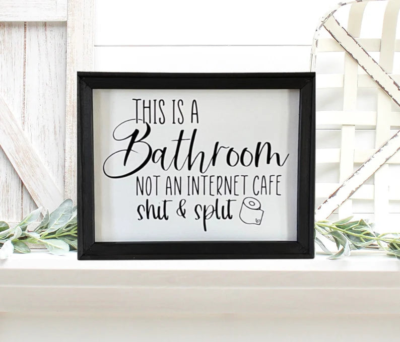 Funny Bathroom Wall Decor