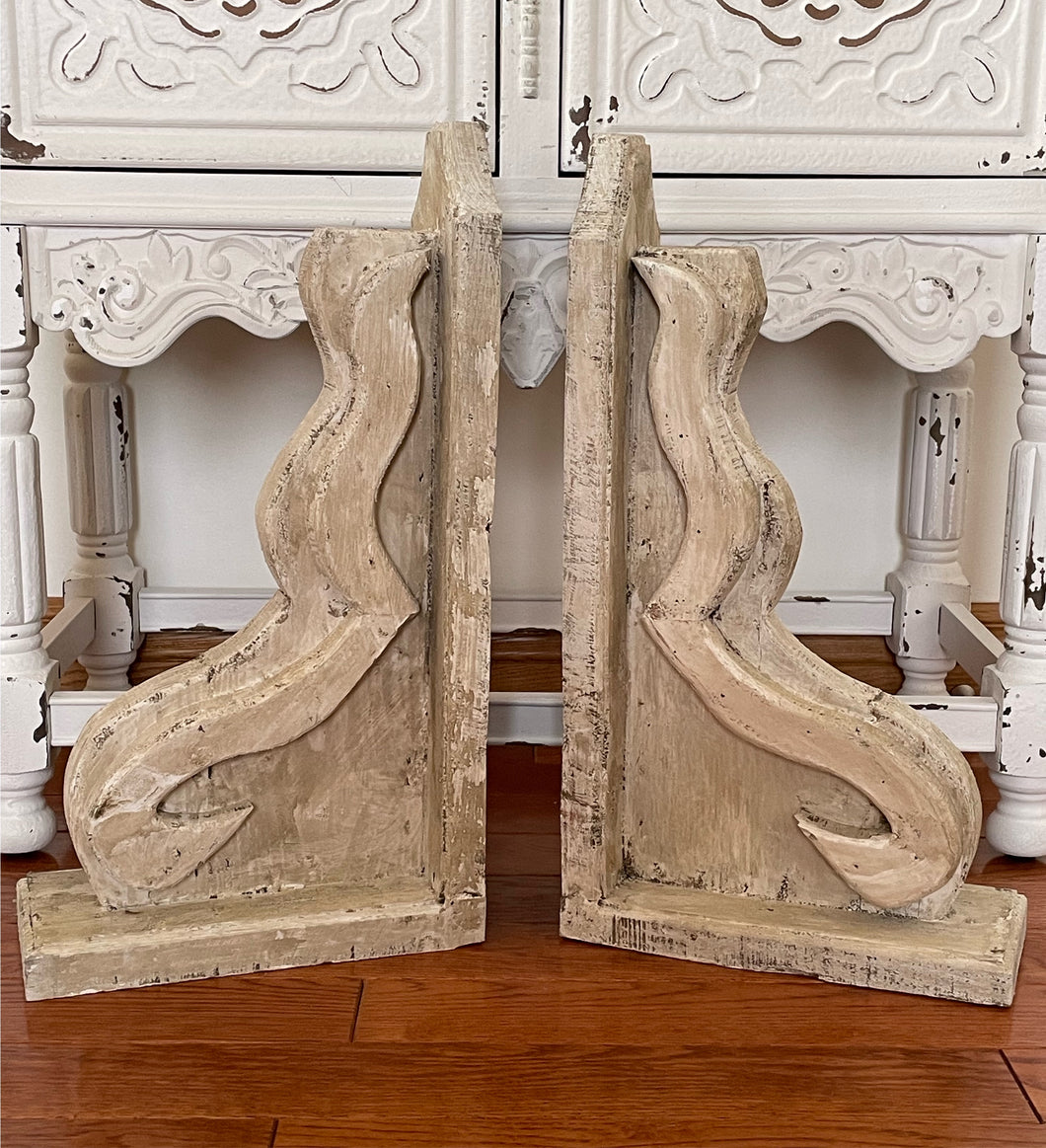 Large Rustic Farmhouse Wood Corbel Set Of Two