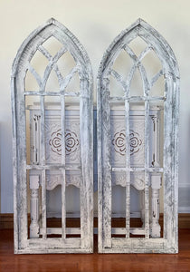 Large Rustic Farmhouse Wood Cathedral Arch Wall Decor