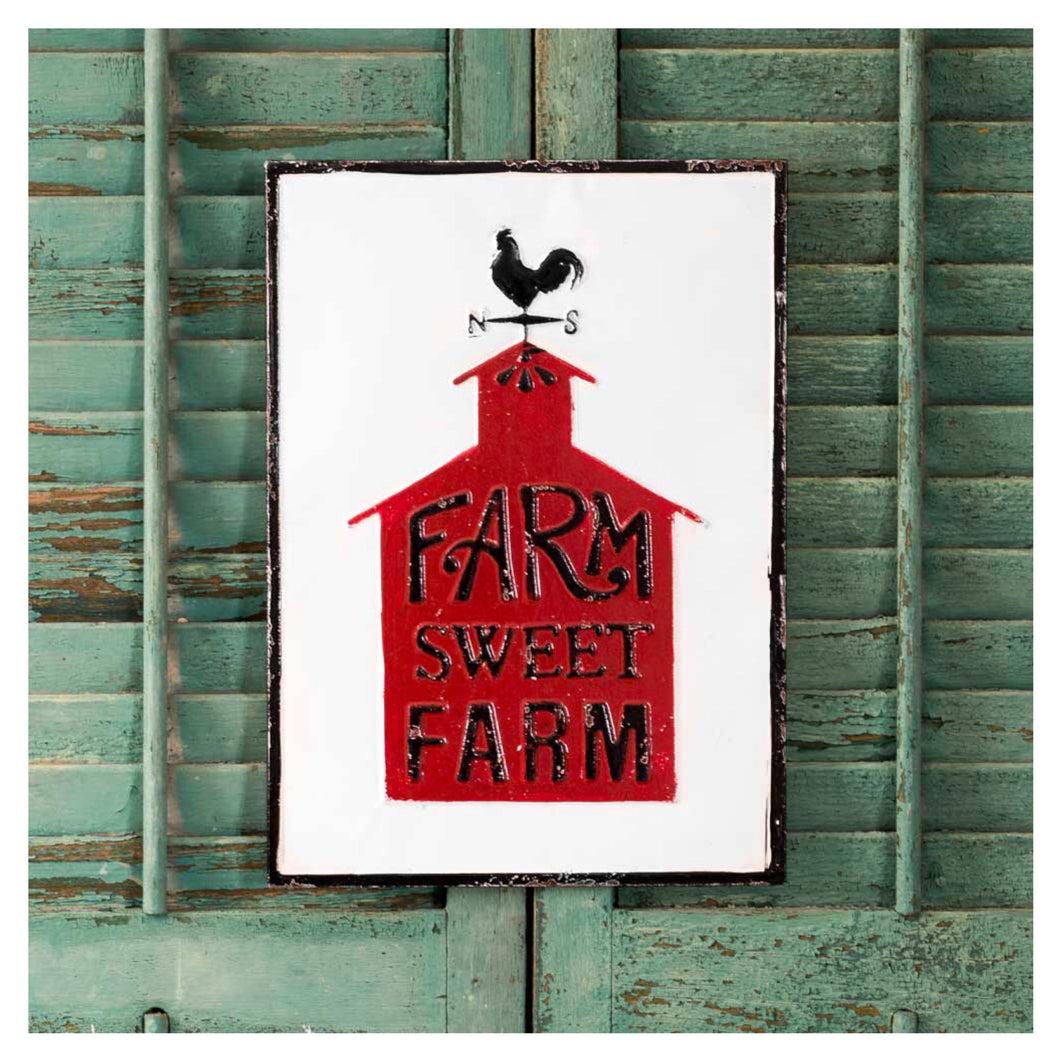 Farm Sweet Farm Metal Wall Decor